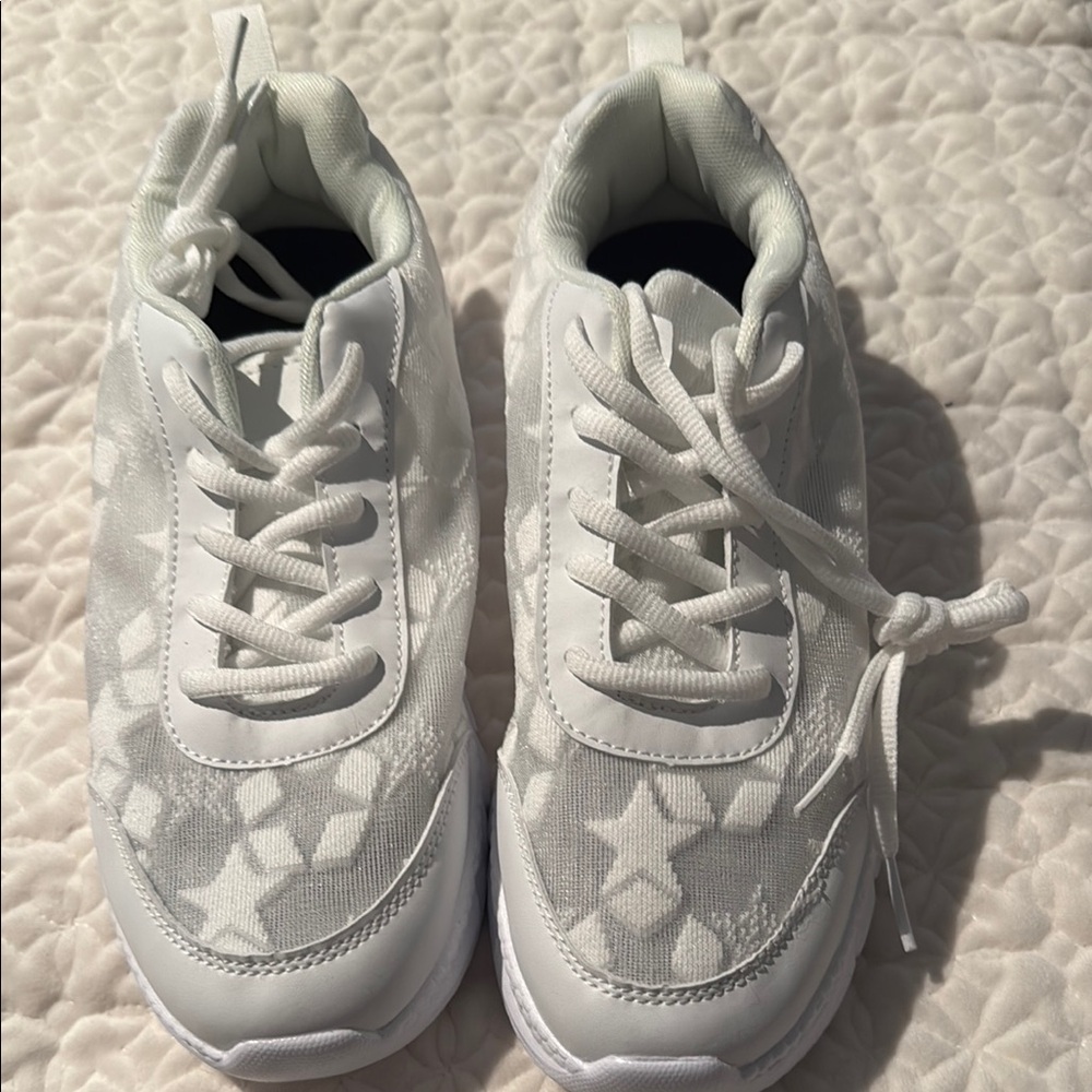 Woman's Stylish White Sneakers